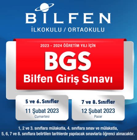 bilfen burs sınavı